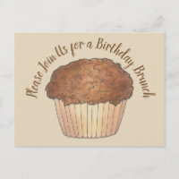 Crumb Muffin Breakfast Brunch Party Invitation