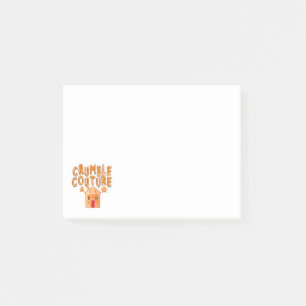Crumble Couture Gingerbread–Cute Cookie Design Post-it Notes