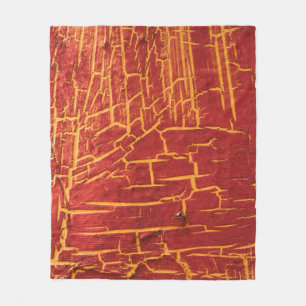Crumbling old paint on a steel plate. abstract, ag fleece blanket