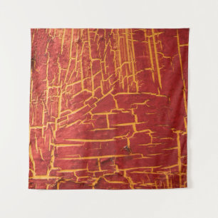 Crumbling old paint on a steel plate. abstract, ag tapestry