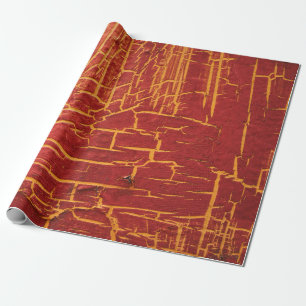 Crumbling old paint on a steel plate. abstract, ag wrapping paper