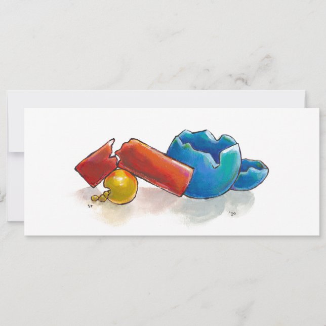 Crumbling, Snapped and Broken unique original art (Front)