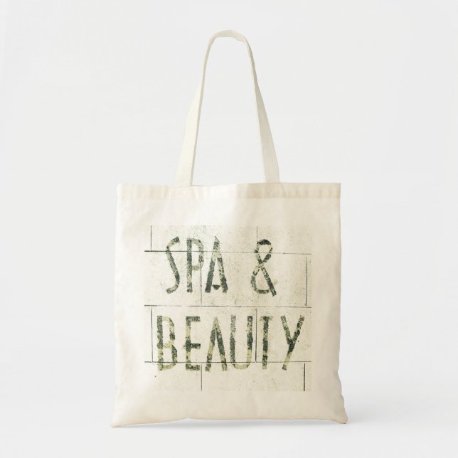 crumbling Spa & Beauty tote (Front)