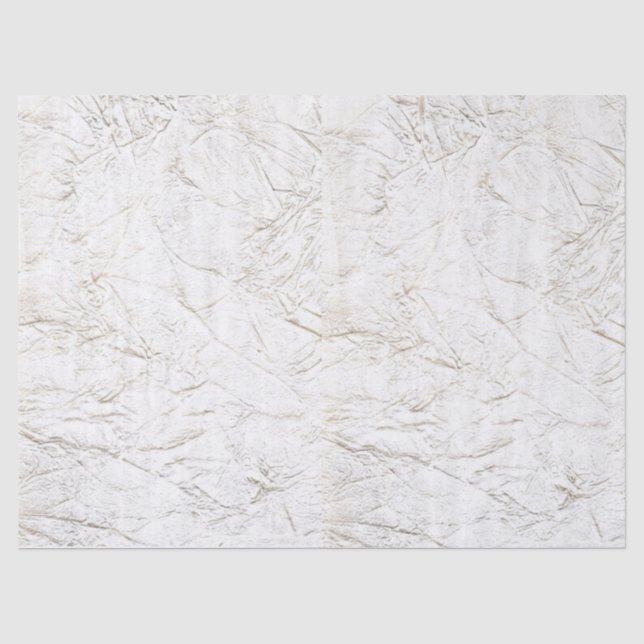 Crumpled Antique White Parchment Tissue Paper (Front)
