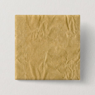 Crumpled Cardboard Texture 2 Inch Square Button