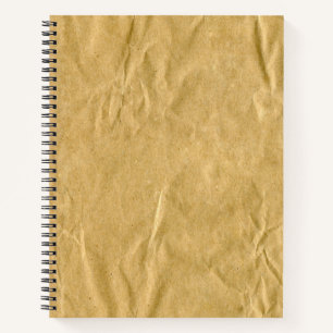 Crumpled Cardboard Texture Notebook