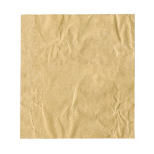 Crumpled Cardboard Texture Notepad