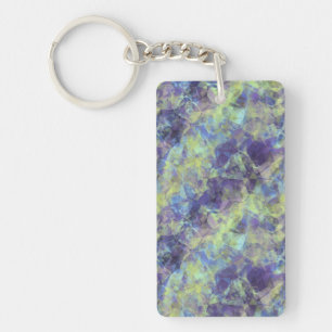 Crumpled Lavender Texture Keychain