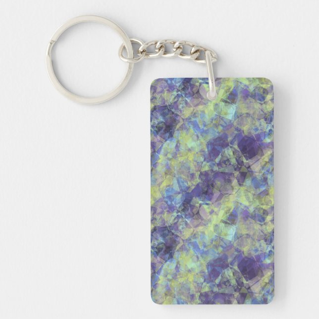 Crumpled Lavender Texture Keychain (Front)