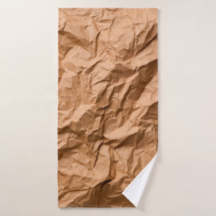 crumpled paper as backgroundabstract, graphic deco bath towel