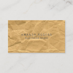 Crumpled Paper Business Card
