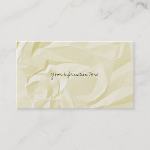 Crumpled Paper Business Cards