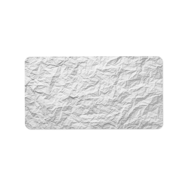 Crumpled Paper Texture For Background 2 Label (Front)