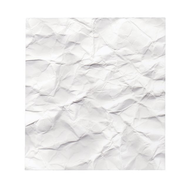 Crumpled Paper Texture Notepad (Front)