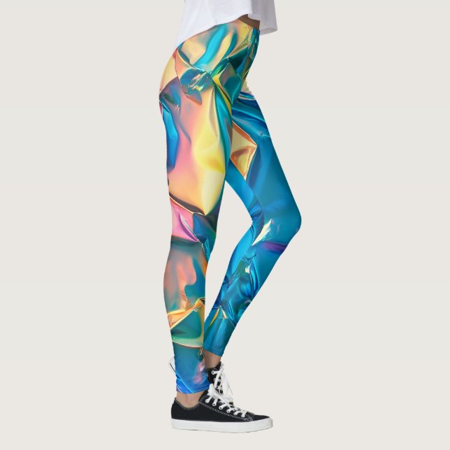 Crumpled Rainbow Leggings (Right)