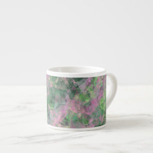Crumpled Spring Green Texture Espresso Cup