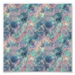 Crumpled Sunset Blue Texture Photo Print