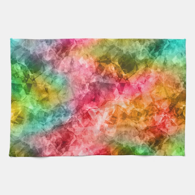 Crumpled Tropical Texture Kitchen Towel (Horizontal)