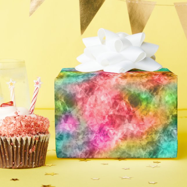 Crumpled Tropical Texture Wrapping Paper (Birthday Party)