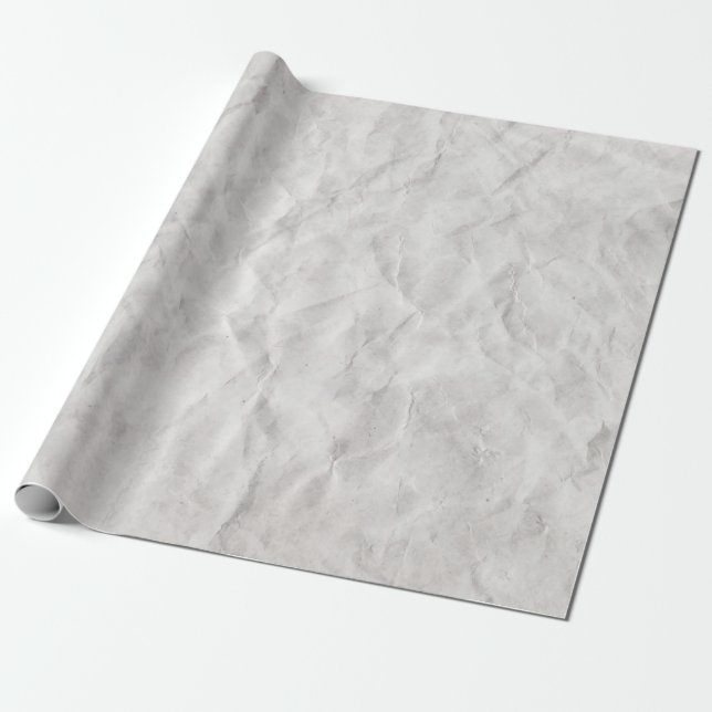 Crumpled White Paper Texture (Unrolled)