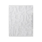 Crumpled white paper texture personalized name