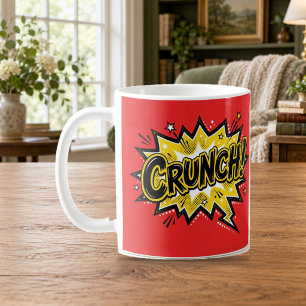 CRUNCH Comic Book Pop Art Red Mug