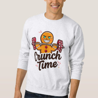 Crunch Time – Gingerbread Lifting Barbell Christma Sweatshirt
