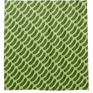 Crunchy Green Dill Pickle Pickles Shower Curtain