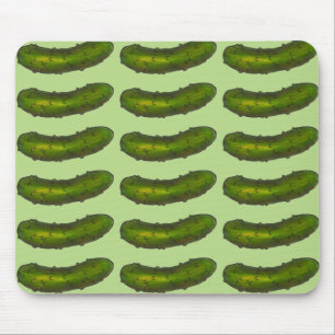 Crunchy Green Kosher Dill Sweet Pickle Foodie Mouse Pad