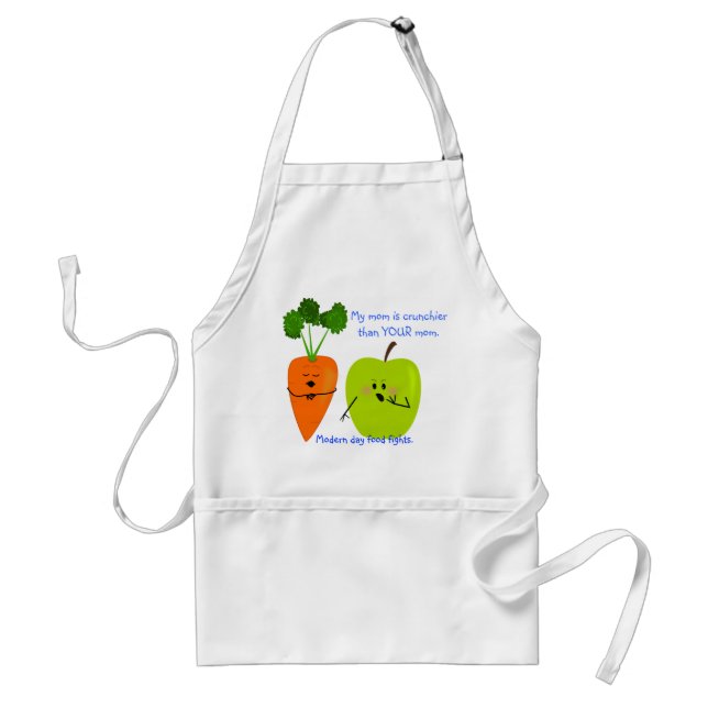 Crunchy Mom Carrot and Apple Apron (Front)