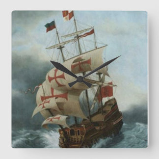Crusade ahoy square wall clock