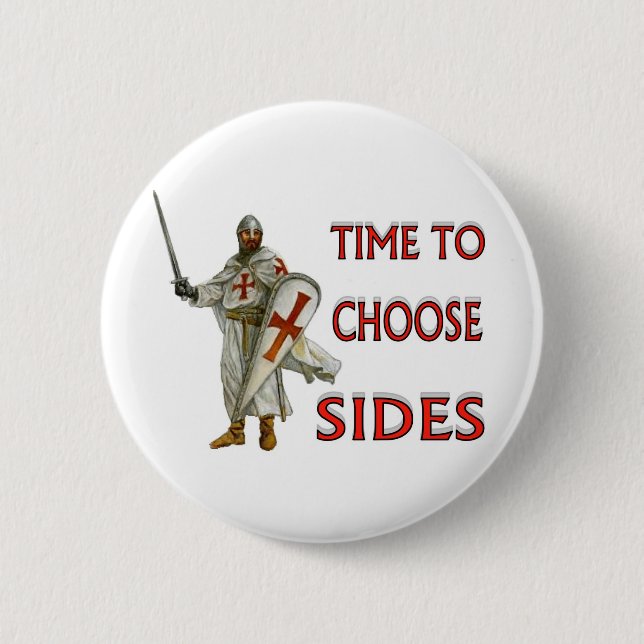 CRUSADER 2 INCH ROUND BUTTON (Front)