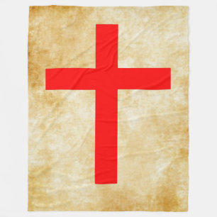 CRUSADER CROSS FLEECE BLANKET