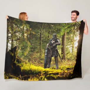 CRUSADER in the WOODS Fleece Blanket