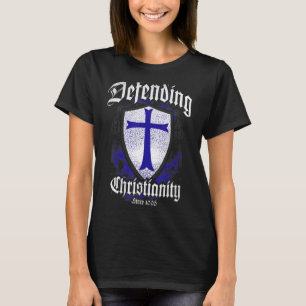 Crusader Knights Templar Warrior Of God Defending T-Shirt
