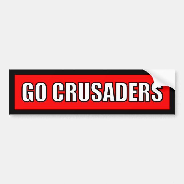 Crusaders - Black Red White Sticker (Front)
