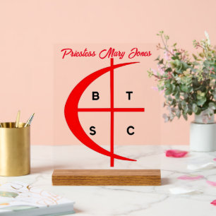 Crusaders Priestess Acrylic Sign