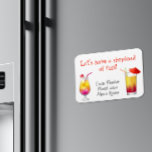 Cruse Door Stateroom Magnet Drinks Cocktails<br><div class="desc">This design was created though digital art. It may be personalized in the area provide or customizing by choosing the click to customize further option and changing the name, initials or words. You may also change the text colour and style or delete the text for an image only design. Contact...</div>