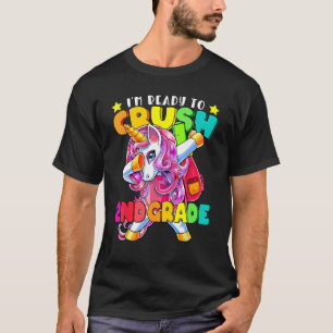 Crush 2nd Grade Dabbing Unicorn Back To School Gir T-Shirt