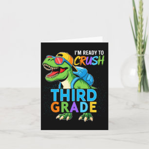 Crush 3rd Grade Boys Kids Back To School Team Thir Card