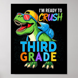 Crush 3rd Grade Boys Kids Ck To School Team Third Poster
