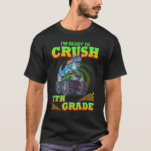 Crush 7th Grade Dinosaur Back To School For Teache T-Shirt
