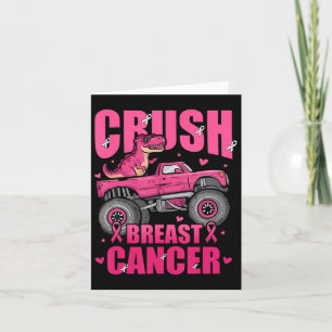 Crush Breast Cancer Awareness Monster Truck Pink R Card