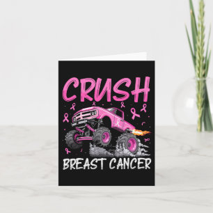 Crush Breast Cancer Awareness Monster Truck Toddle Card
