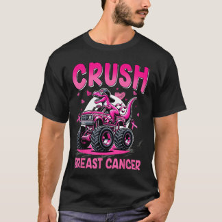 Crush Breast Cancer Awareness Monsterruckoddler Bo T-Shirt
