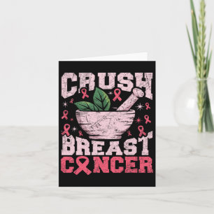 Crush Breast Cancer Awareness Pink Ribbon Pharmacy Card