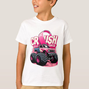 Crush Breast Cancer Truck Breast Cancer Awareness  T-Shirt