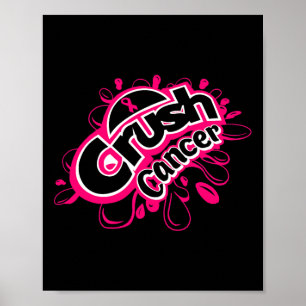 Crush cancer breast cancer awareness poster