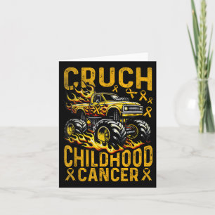 Crush Childhood Cancer Awareness Monster Truck &am Card