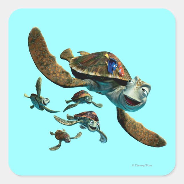 Crush & Friends Square Sticker (Front)